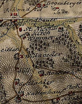 Kartenausschnitt Franziszeische Landesaufnahme 1775-1777